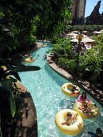 Tubing on the Waikolohe Stream at Disney Aulani Resort