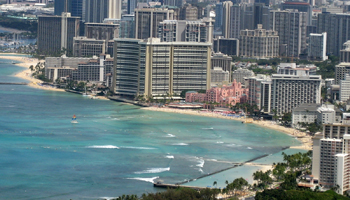 Waikiki View from Diamond Head Crater