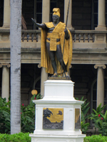 King Kamehameha Statue in Honolulu