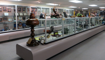 Display Cases at the Honolulu Police Museum