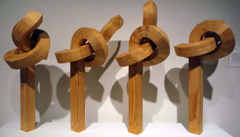 Knotted Wood Sculpture at Hawaii State Art Museum