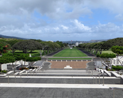 View of Punchbowl Crater from the National Memorial View of Punchbowl Crater from the National Memorial
