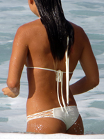 Girl Swimming at Hawaii Beaches