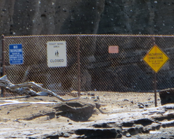 Barricades Prevent Access to the Toilet Bowl at Hanauma Bay Hawaii