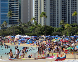 Memorial Day at Ala Moana Beach Park