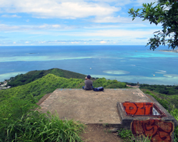 Unobstructed View of Kaneohe Bay from 2nd Bunker on Puu Maelieli Trail