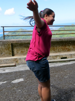 Strong Winds at Nuuanu Pali Lookout