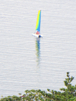 Windward Oahu Scenic Drive: Catamaran in Kaneohe Bay