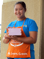 A Finished Product at the Home Depot Kids Workshop