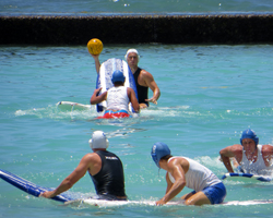 Surfboard Water Polo at Duke's Oceanfest