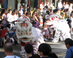 Chinese New Year Lion Dance in Chinatown Honolulu