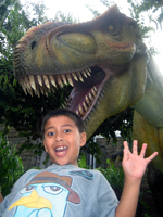 Dinosaur Exhibit During Bishop Museum Healthy Kids Day