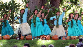 Dancers at Prince Lot Hula Festival