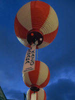 Paper Lanterns Commemorating Deceased Ancestors at a Hawaii Bon Dance