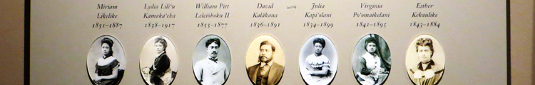 The Kalakaua Dynasty on Display in the Basement Gallery of Iolani Palace.