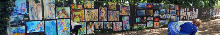 Art on the Fence at Kapiolani Park