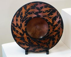 Burnt Wood Koi Bowl at Hawaii's Woodshow