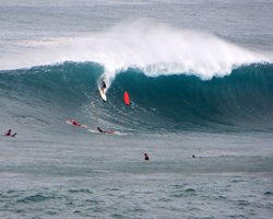 Big Surf at Waimea Bay