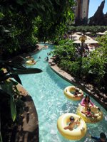 Tubing on the Waikolohe Stream at Disney Aulani Resort