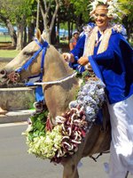 Pa'u Princess at Aloha Festivals Parade