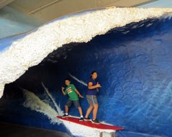 Old International Marketplace Wave Backdrop (Now Gone)