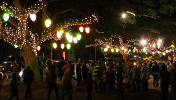 Crowds on a Regular Night at Honolulu City Lights