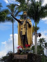 King Kamehameha Statue in Hilo (Big Island of Hawaii)