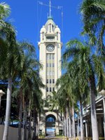 Palm Lined Walkway to Aloha Tower