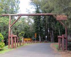Waahila Ridge State Park Entrance