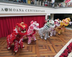 Honolulu Entertainment: Chinese Lion Dance at Ala Moana Center Stage