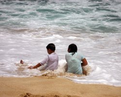 South Shore Oahu White Plains Beach Shore Break.