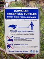 Posted Warning Sign at West Shore Oahu Beach