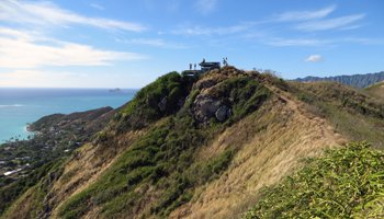 Lanikai Pillboxes Trail on Ka Iwi Ridge