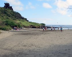 Secluded Beach Beneath Pele's Chair