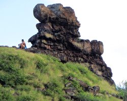 Pele's Chair Lava Rock Formation on the Kaiwi Shoreline Trail