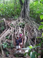 Kids (ages 4 & 6) on Friendship Garden Trail