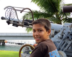 Anti-Aircraft Gun at the USS Arizona Memorial