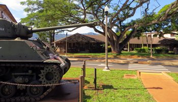 Sherman Tank in Front of Tropic Lightning Museum, Schofield Barracks