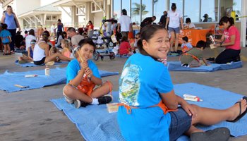 Saturday Home Depot Kids Workshop Crowd