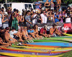 Invitees at the Quicksilver in Memory of Eddie Aikau Big Wave Invitational Opening Ceremony