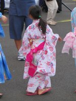 Girl in Kimono at a Hawaii Bon Dance