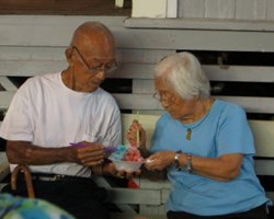 Shave Ice at a Hawaii Bon Dance