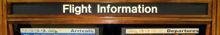 Honolulu Airport Flight Information Displays