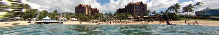 Disney Aulani Resort as Seen from Ko Olina Lagoon