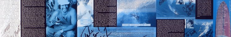 My Autographed 1993/1994 Eddie Aikau Big Wave Invitational Event Poster