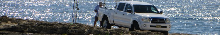 Fishing in Hawaii at Laie Point