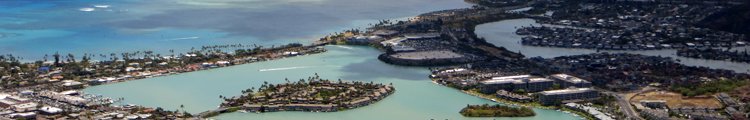 View of Hawaii Kai Lagoons from Koko Crater