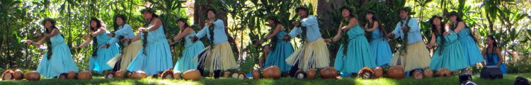 Dancers at Prince Lot Hula Festival